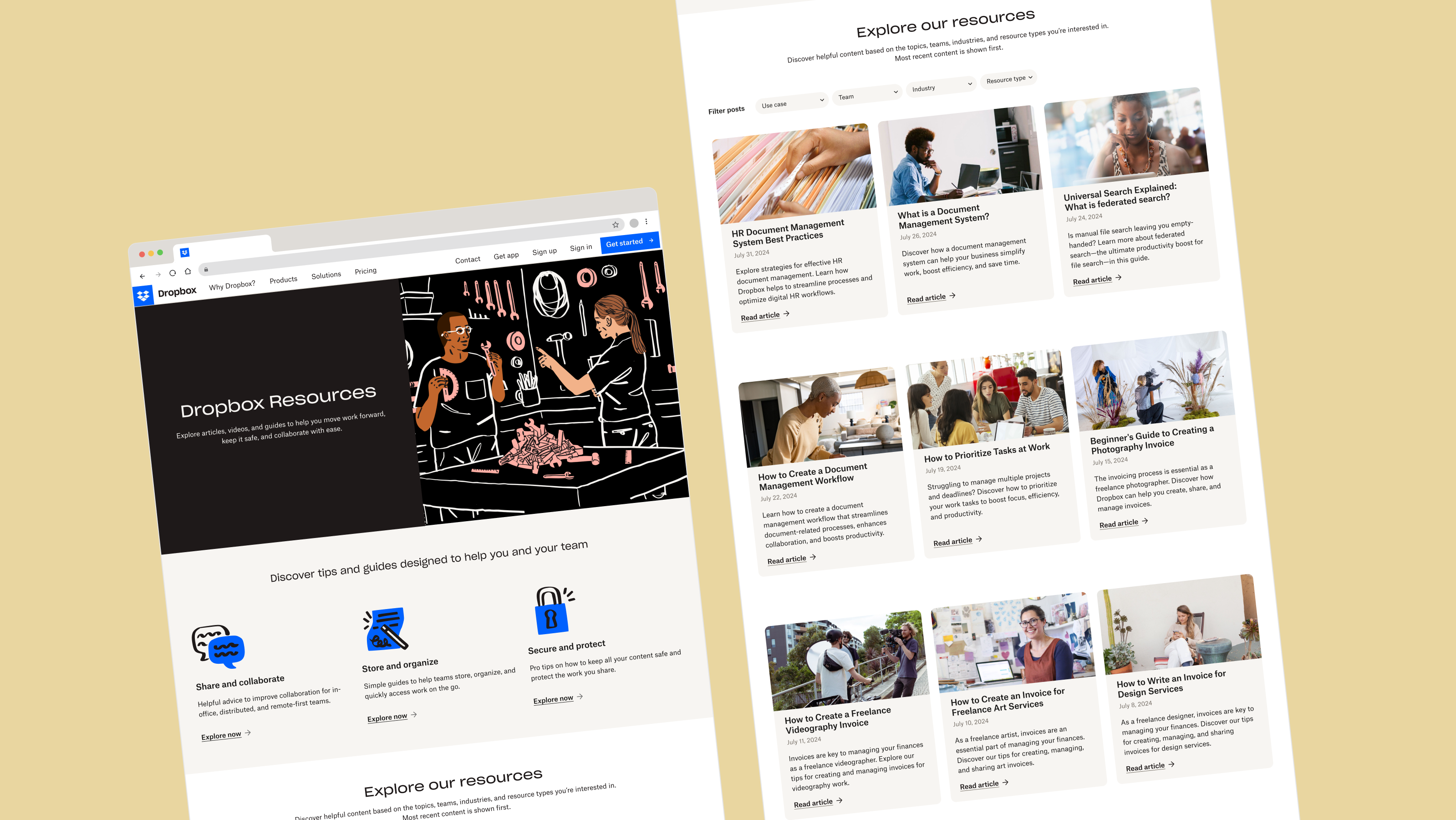Dropbox Resources Hub